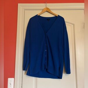 TALBOTS Women’s Medium Blue Button-Up Cardigan. Excellent Condition!